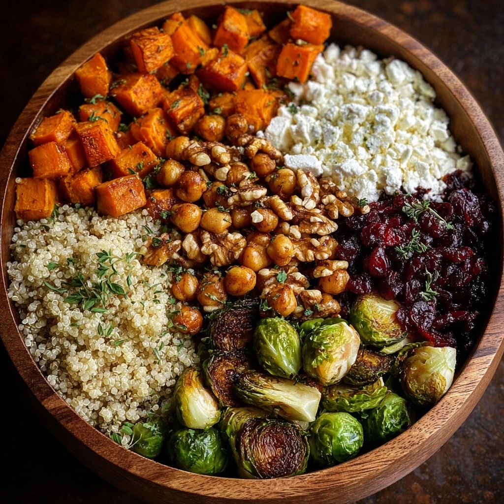 Mediterranean Chickpea Harvest Bowl with Cranberries & Feta Recipe - Recipe Image