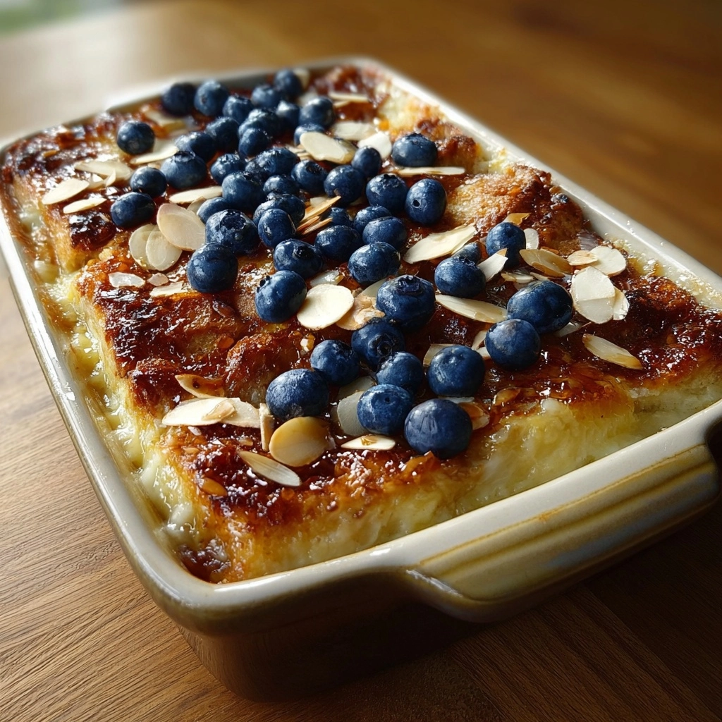 Blueberry Almond Cottage Cheese Breakfast Casserole Recipe 2 Blueberry Almond Cottage Cheese Breakfast Casserole Recipe - Recipe Image