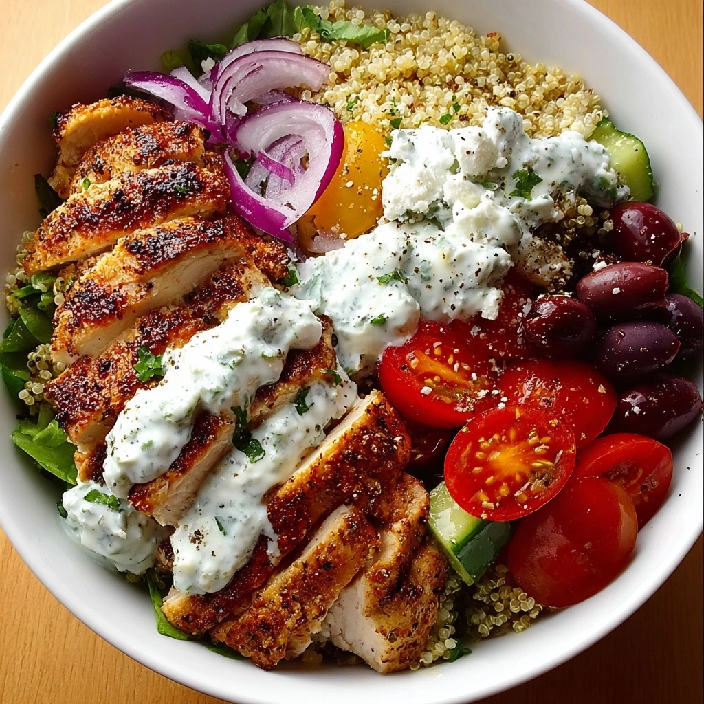 Chicken Power Bowl with Tzatziki & Feta Recipe