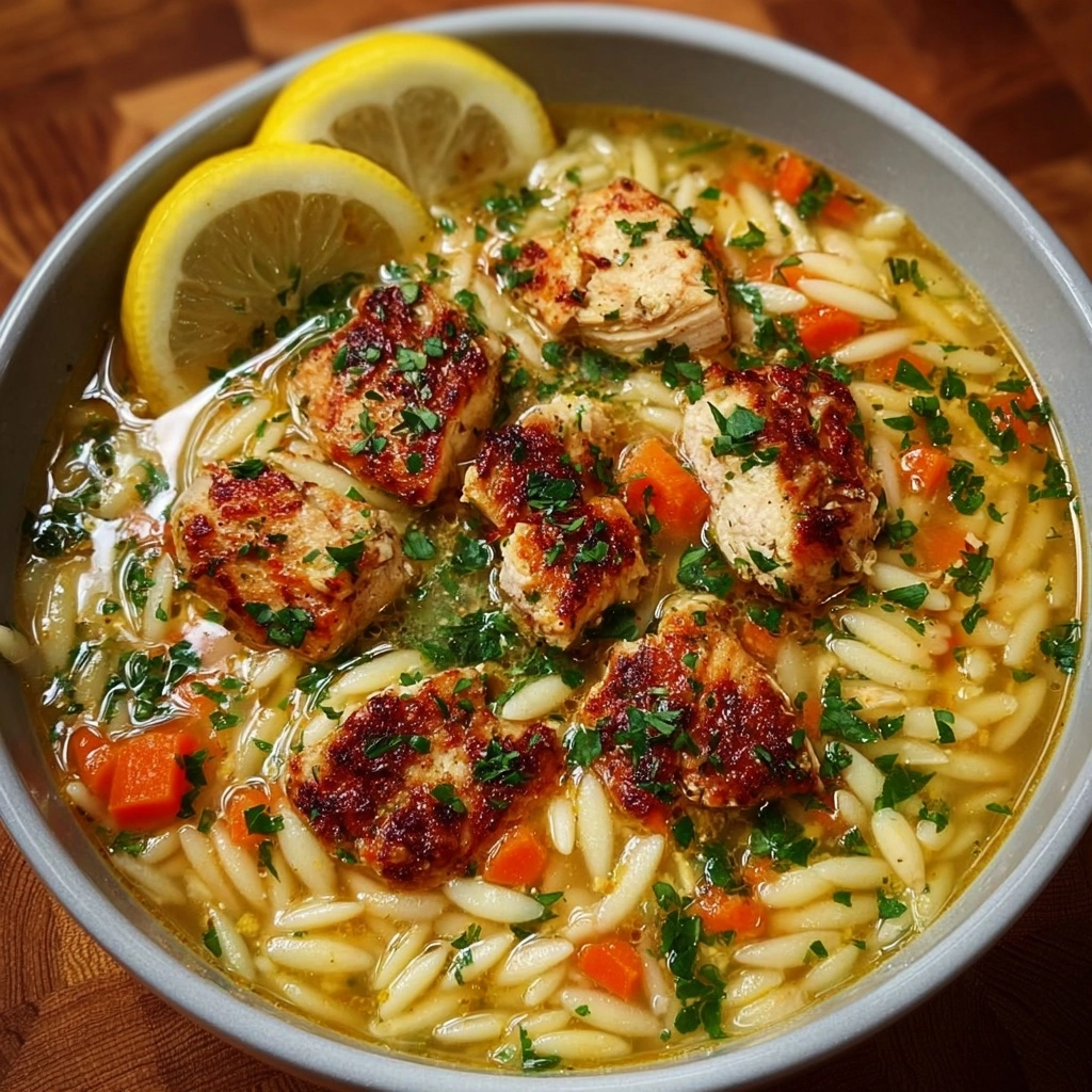Lemon Orzo Chicken Soup Recipe 2 Lemon Orzo Chicken Soup Recipe - Recipe Image
