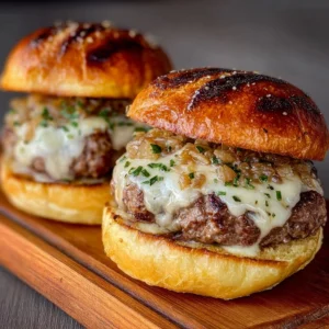 Smash Burgers with Caramelized Onions Recipe