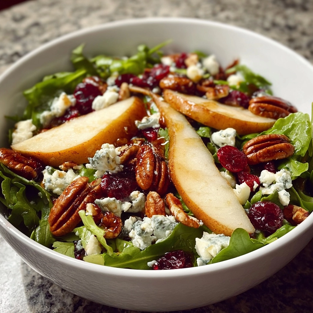 Arugula Salad with Pear & Goat Cheese Recipe - Recipe Image