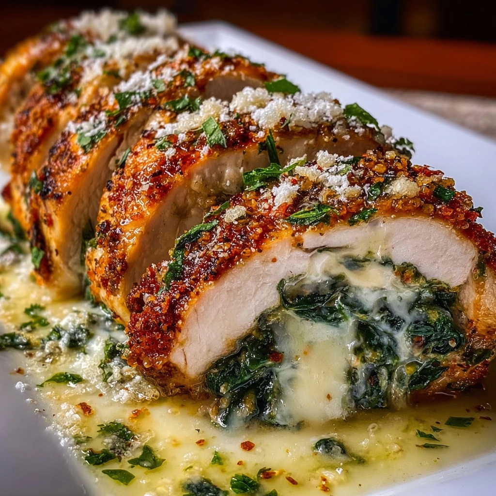 Spinach & Cheese Stuffed Chicken Breast Recipe 2 Spinach & Cheese Stuffed Chicken Breast Recipe - Recipe Image