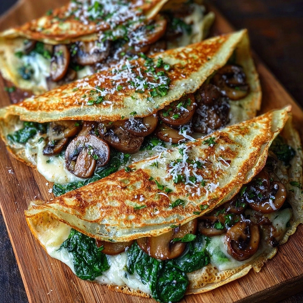Baked Spinach Mushroom Quesadillas Recipe 2 Baked Spinach Mushroom Quesadillas Recipe - Recipe Image