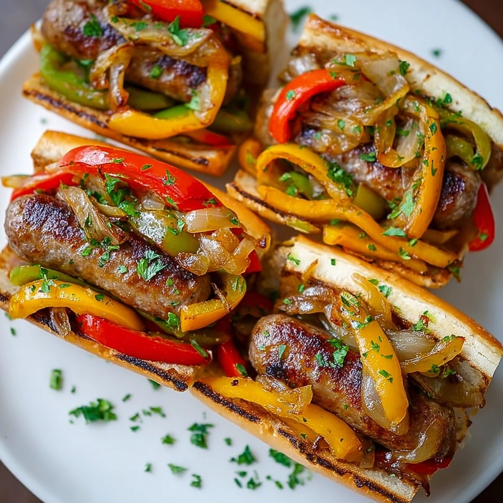 Sausage and Peppers Sandwich with Cheese Recipe