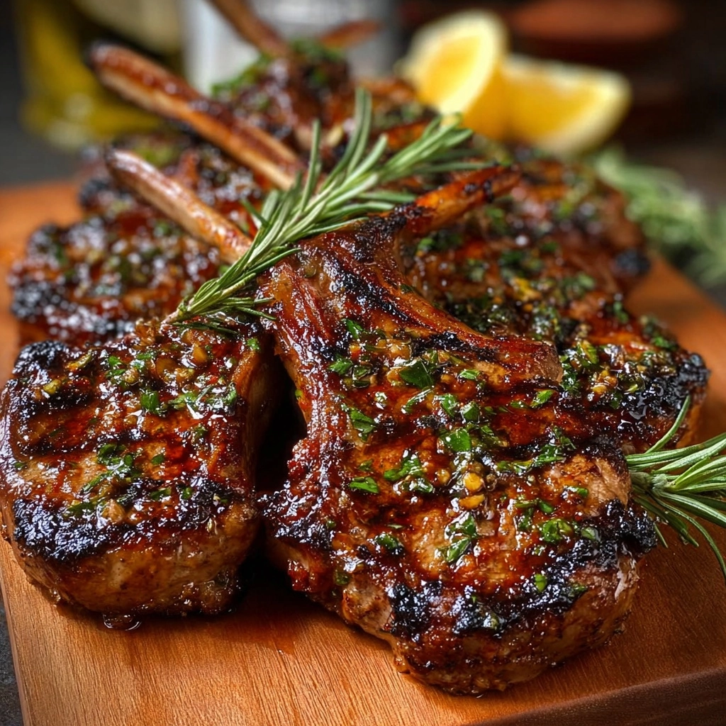 Seasoned Grilled Lamb Chops Recipe