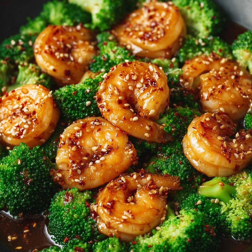 Shrimp & Broccoli Stir Fry in Garlic Sauce Recipe - Recipe Image