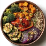 Warm Quinoa Bowl with Roasted Vegetables Recipe