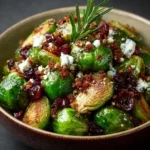 Transfer Brussels sprouts to a serving platter Recipe