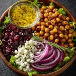 Goat Cheese and Cranberry Chickpeas with Lemon Vinaigrette Recipe