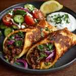 ef Pita Wraps with Cucumber Tomato Salad Recipe