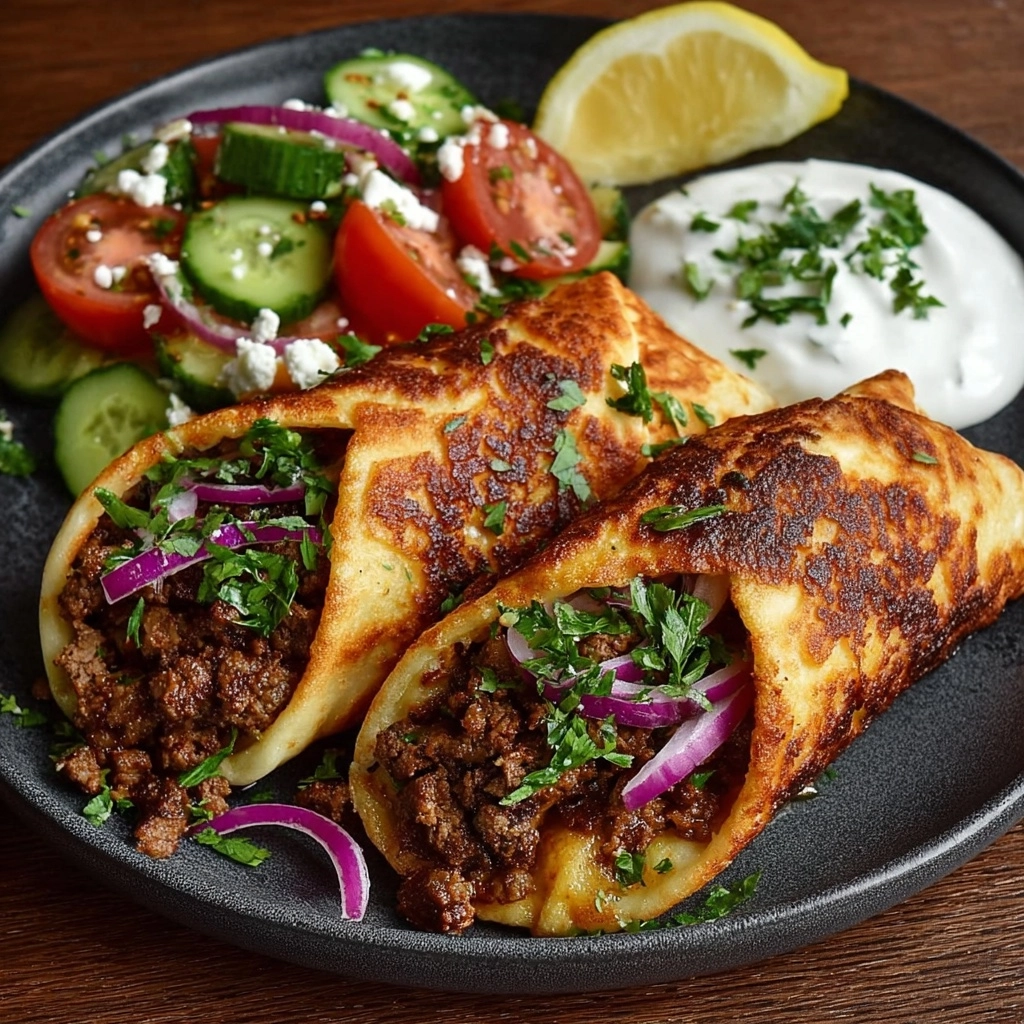 ef Pita Wraps with Cucumber Tomato Salad Recipe - Recipe Image