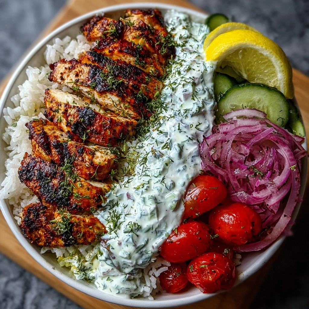 Greek Chicken Souvlaki Bowls with Whipped Feta Sauce Recipe - Recipe Image