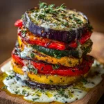 Creamy Garlic Herb Three-Cheese Drizzle Recipe