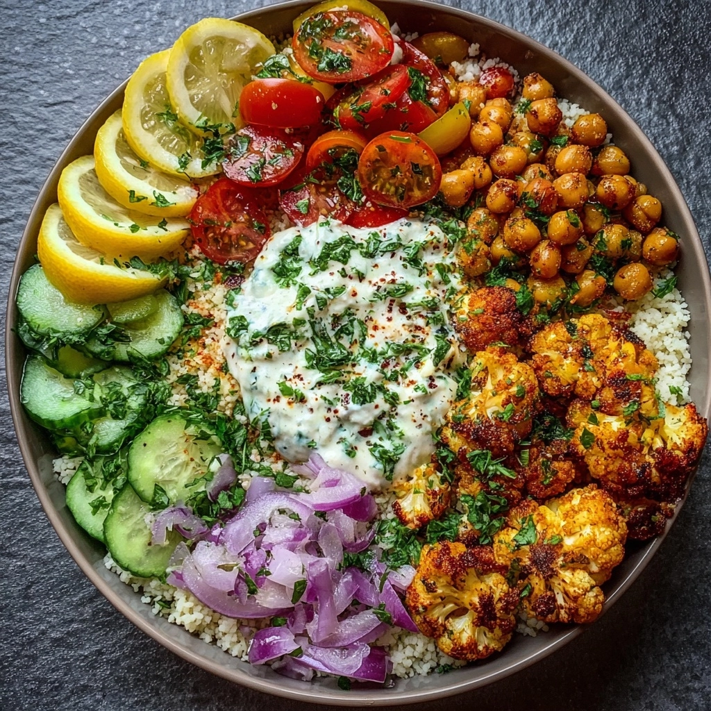 Garlic Roasted Cauliflower Rice Bowl Recipe - Recipe Image
