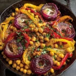 Warm Chickpea & Roasted Pepper Salad Recipe