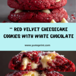 Red Velvet White Chocolate Cheesecake Cookies Recipe