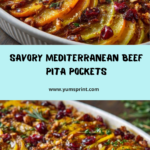 Mediterranean Ground Beef Pita Pockets Recipe