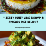 Rice Stack with Cilantro Hot Honey Sauce Recipe