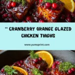 Cranberry Orange Glazed Chicken Thighs Recipe