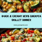 Creamy Herb Chickpea Skillet Recipe