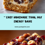 Nutty Power Bites: Homemade Trail Mix Energy Bars Recipe