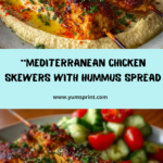 Mediterranean Chicken Skewers with Hummus Spread Recipe
