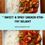 Sweet & Spicy Chicken Stir-Fry with Rice Recipe