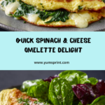 Spinach & Cheese Omelette Recipe