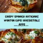 Spinach and Artichoke Wonton Cups Recipe