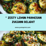 Lemon Parmesan Roasted Zucchini Bowl Recipe