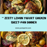 Lemon Yogurt Chicken Sheet-Pan Dinner Recipe