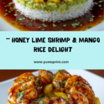 Honey Lime Shrimp & Mango Avocado Rice Stack Recipe