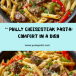Philly Cheesesteak Pasta Recipe