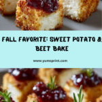 & Beet Bake with Maple-Cranberry Drizzle Recipe