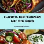 ef Pita Wraps with Cucumber Tomato Salad Recipe