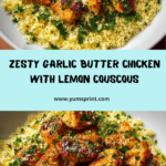 Garlic Butter Chicken Bites with Lemon Parmesan Couscous Recipe