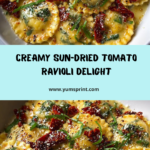 -Dried Tomato Cream with Spinach & Basil Recipe