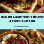 Lemon Yogurt Salmon with Roasted Veggies Recipe