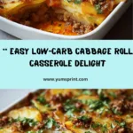 Low-Carb Cabbage Roll Casserole Recipe