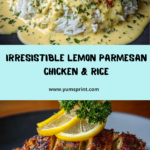 Lemon Parmesan Chicken with Creamy Rice Recipe