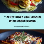 Honey Lime Chicken & Mango Quinoa Stack Recipe