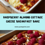 Raspberry Almond Cottage Cheese Breakfast Bake Recipe