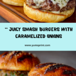 Smash Burgers with Caramelized Onions Recipe
