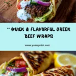 Greek Beef Wraps with Tzatziki Sauce Recipe