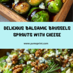 Balsamic Glazed Brussels Sprouts with Gorgonzola Crumbles Recipe