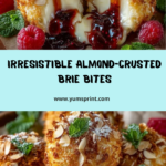 Almond-Crusted Brie Bites with Raspberry Honey Glaze Recipe