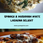 Spinach & Mushroom White Lasagna Recipe