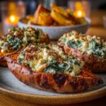 Harvest Glow: Ricotta & Spinach Stuffed Sweet Potatoes Recipe