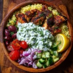 Gyro Bowls with Creamy Tzatziki Drizzle Recipe